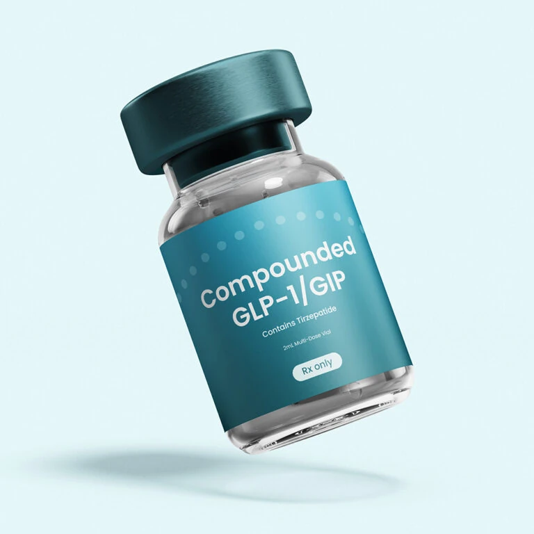 GLP-1/GIP treatment container shown for illustration