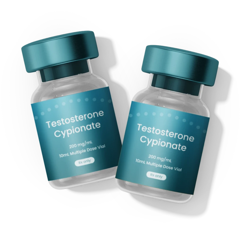 Testosterone cypionate treatment vials